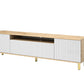 TV staliukas Agnes 200 su 12 cm metalinėmis kojelėmis - artisan ąžuolas / balta, galerijos nuotrauka 1
