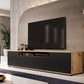 TV staliukas Agnes 200 su žemomis kojelėmis - artisan ąžuolas / juoda, galerijos nuotrauka 2