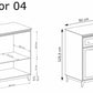 Komoda Windsor W-4