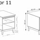 Naktinis staliukas Windsor W-11
