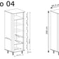 Vitrina Novado NO-4  Alpių balta
