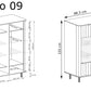 Vitrina Novado NO-9  Molio pilka