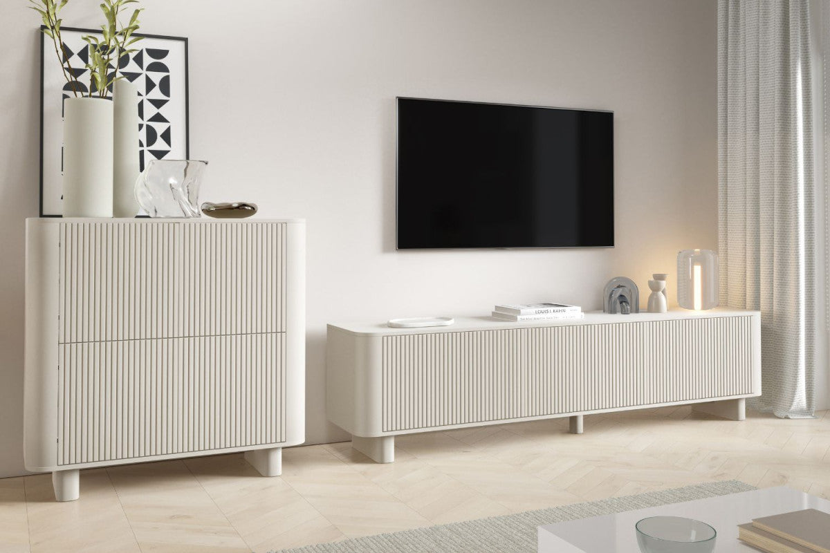 Svetainės komplektas Trenza - komoda 4D ir TV 200 - kašmyras, pagrindinė nuotrauka