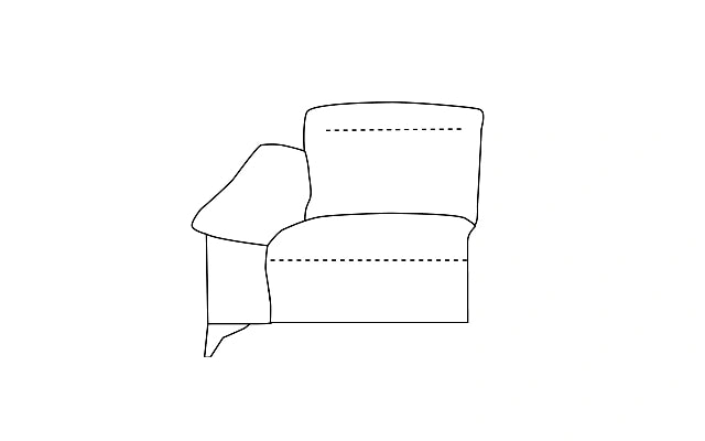 Relax modulis su kairiuoju porankiu, 60 cm