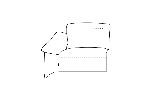 Relax modulis su kairiuoju porankiu, 75 cm