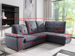 Minkšta sofa SOFIA