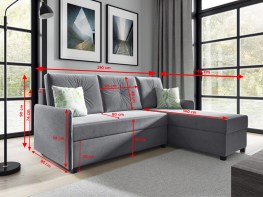 Minkšta sofa SOFIA